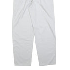 MOUSTACHE Mens Cotton Blend White Regular Fit Straight Trousers W28 L27 Smart