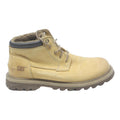 CAT Mens Beige Leather Ankle Boots UK 8 Durable Work Outdoor Footwear