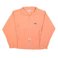 LIFA Womens Peach Nylon Track Jacket L Pullover Zip Lightweight Windbreaker