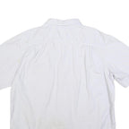 CARHARTT Mens White Short Sleeve Cotton Blend Work Shirt 2XL Rugged Flex