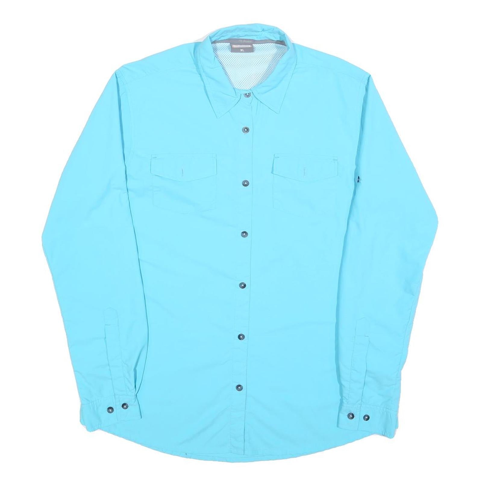 SHERPA Womens Blue Shirt XL Lightweight Long Sleeve Outdoor