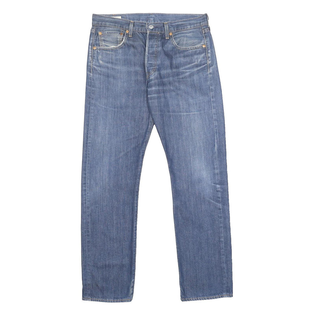LEVI'S 501 BIG E Mens Jeans Blue Regular Straight Denim Medium W32 L32 Classic