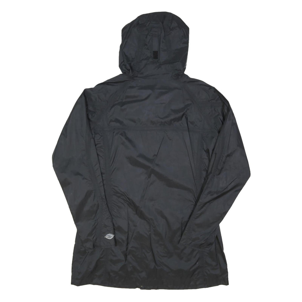 COLUMBIA Womens Black Outdoor Jacket XL Nylon Woven Plain Zip Hooded Stand-Up