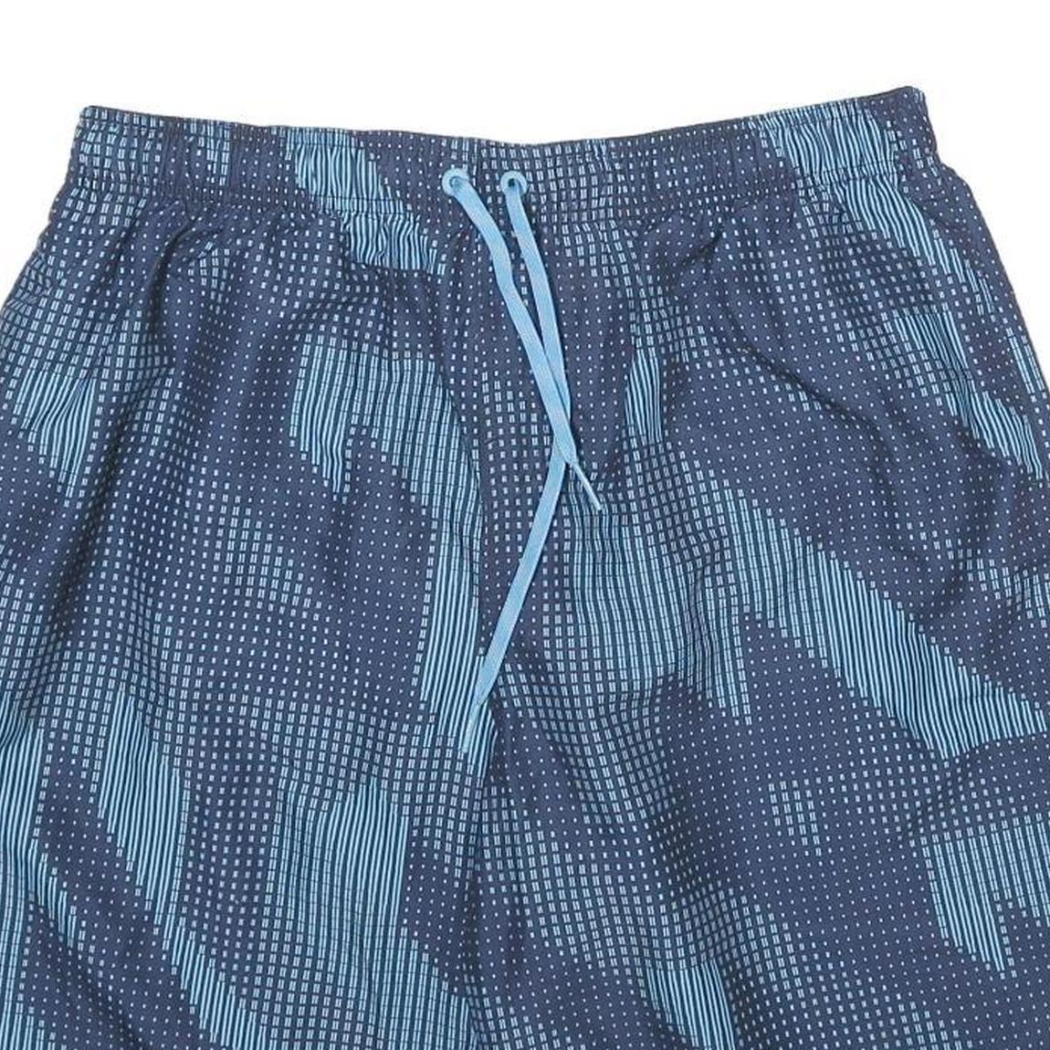 NIKE Mens Blue Sports Shorts XL W32 Patterned Lightweight Breathable
