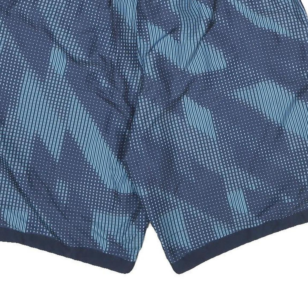NIKE Mens Blue Sports Shorts XL W32 Patterned Lightweight Breathable