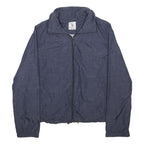 U.S. POLO ASSN Womens Blue Synthetic Zip Jacket S Woven Casual Lightweight