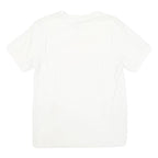 NIKE Mens White Graphic T-Shirt S Short Sleeve Crew Neck Cotton Blend Casual