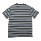 PUMA Mens Black & Grey Stripe Graphic T-Shirt M Short Sleeve Crew Neck Casual