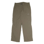 MAMMUT Womens Cotton Blend Beige Regular Leg Trousers W30 L29 Outdoor Zip