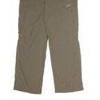 MAMMUT Womens Cotton Blend Beige Regular Leg Trousers W30 L29 Outdoor Zip