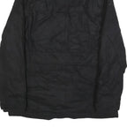 GUESS Mens Black Wool Blend Military Style Jacket XL Woven Zip Casual Outerwear