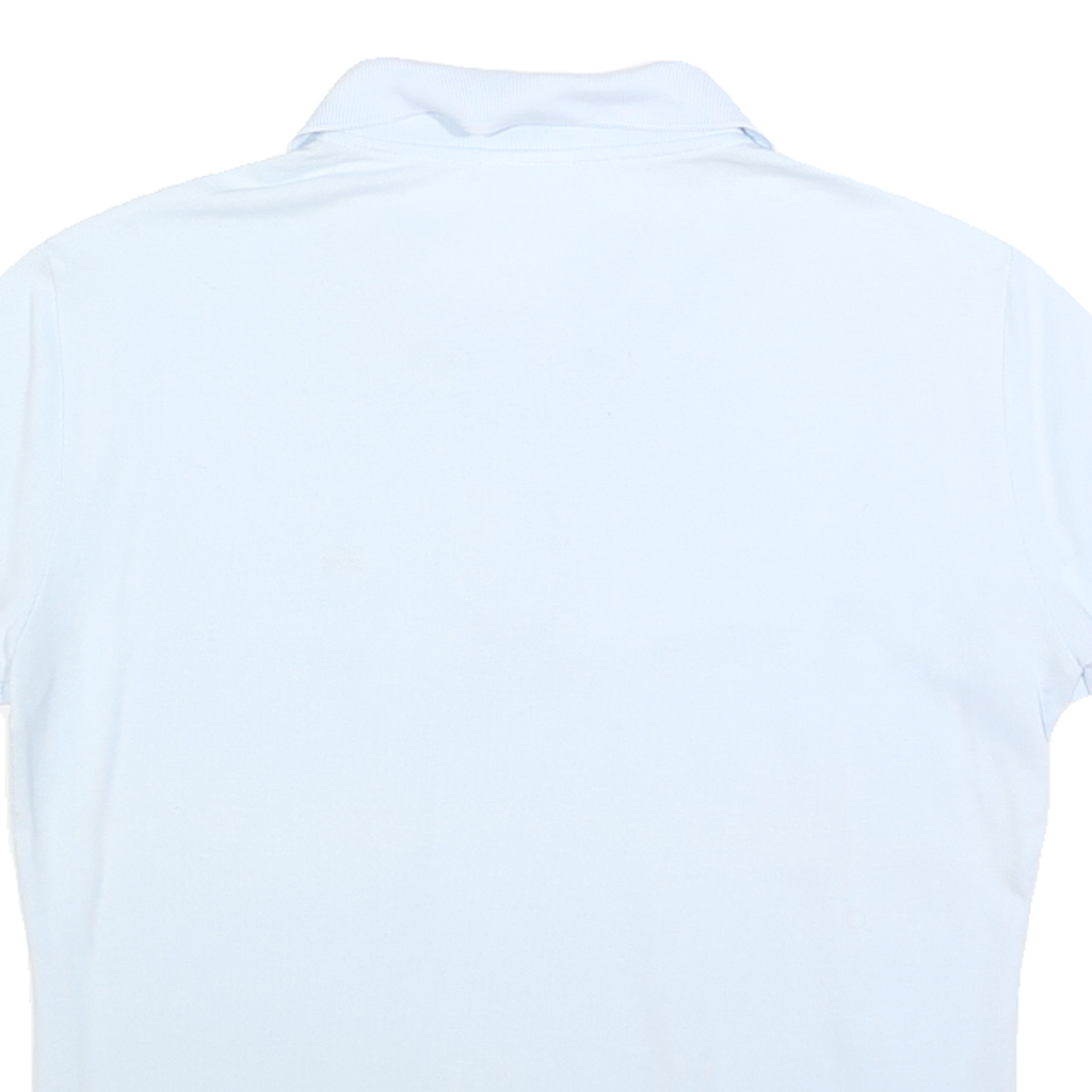 LACOSTE Womens White Short Sleeve Plain Polo Shirt M Classic Cotton Blend