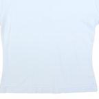 LACOSTE Womens White Short Sleeve Plain Polo Shirt M Classic Cotton Blend