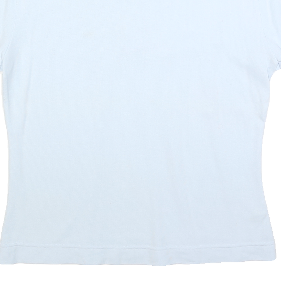 LACOSTE Womens White Short Sleeve Plain Polo Shirt M Classic Cotton Blend