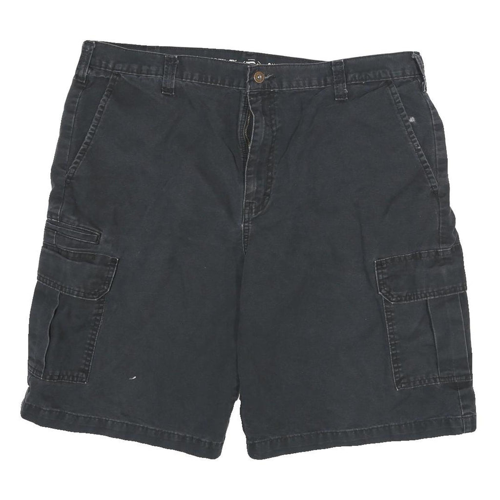 DICKIES Mens Cargo Black Cotton Blend Shorts 3XL W38 Workwear Utility Pocket