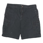 DICKIES Mens Cargo Black Cotton Blend Shorts 3XL W38 Workwear Utility Pocket