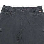 DICKIES Mens Cargo Black Cotton Blend Shorts 3XL W38 Workwear Utility Pocket