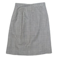 MARELLA Womens A-Line Skirt Black Knee Length 90s Check UK 8