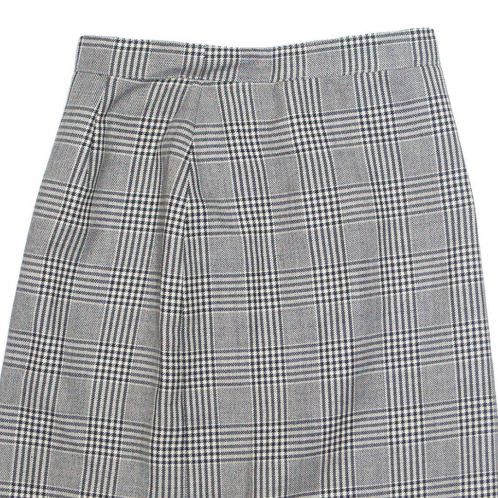 MARELLA Womens A-Line Skirt Black Knee Length 90s Check UK 8