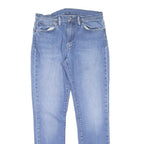 LEVI'S 511 Slim Womens Jeans Blue Slim Skinny Denim Medium W34 L32 Zip Cotton
