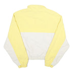 LEVI'S Womens Yellow & White Nylon Zip Jacket S Colourblock Casual Lightweight