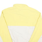 LEVI'S Womens Yellow & White Nylon Zip Jacket S Colourblock Casual Lightweight