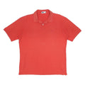 FILA Mens Red Short Sleeve Plain Polo Shirt L Classic Cotton Tee