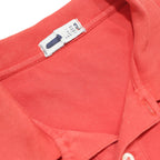 FILA Mens Red Short Sleeve Plain Polo Shirt L Classic Cotton Tee