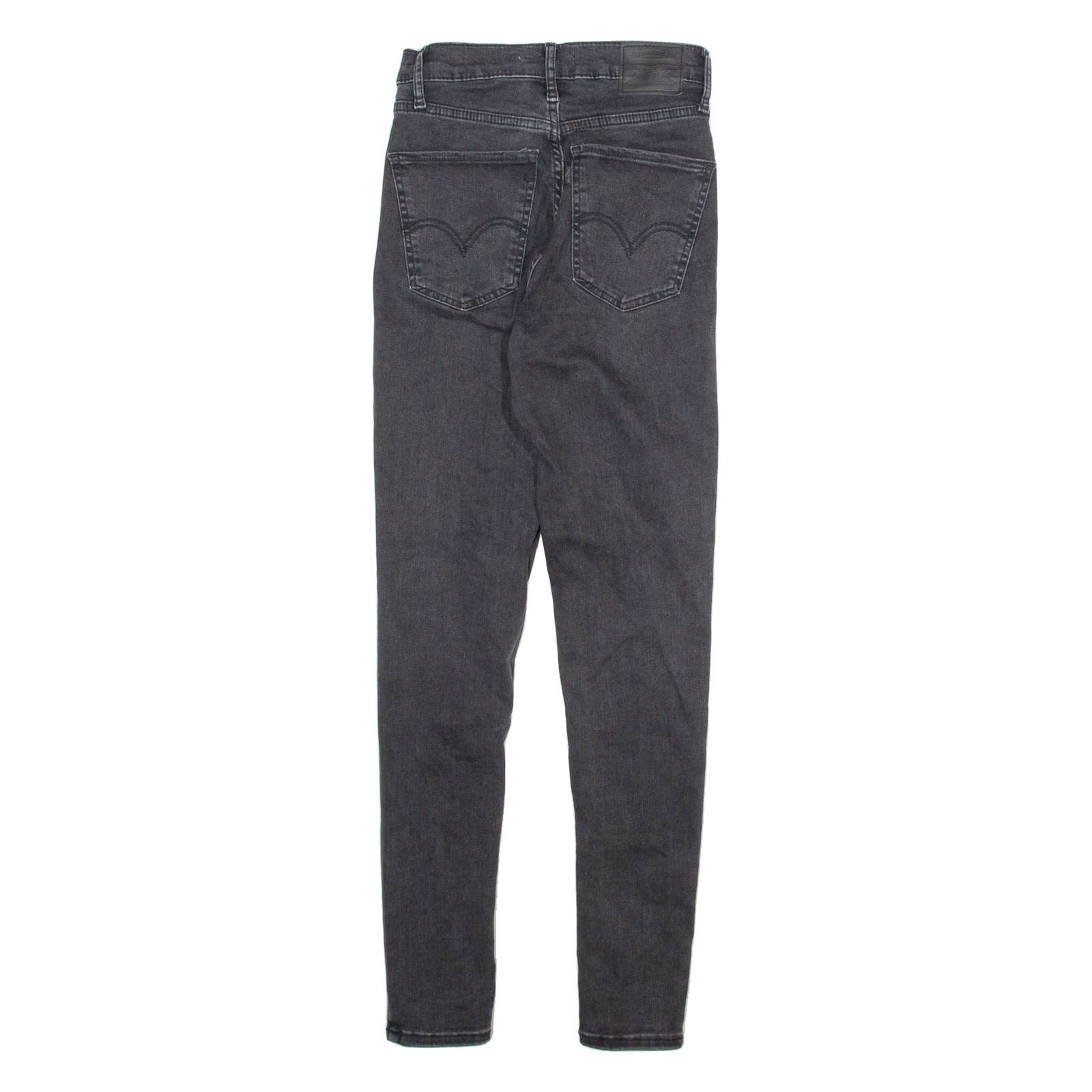 LEVI'S Big E Womens Jeans Grey Slim Skinny W26 L30