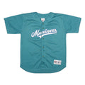TRUEFAN Mens Blue Mariners Baseball T-Shirt XL Short Sleeve V-Neck Sports