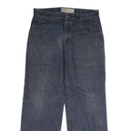 CLUSIO Mens Regular Fit Blue Denim Jeans W32 L30 Classic Cotton Zip Pockets