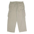 DICKIES Mens Cotton Beige Relaxed Cargo Trousers W38 L32 Workwear Pockets Zip