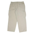 DICKIES Mens Cotton Beige Relaxed Cargo Trousers W38 L32 Workwear Pockets Zip