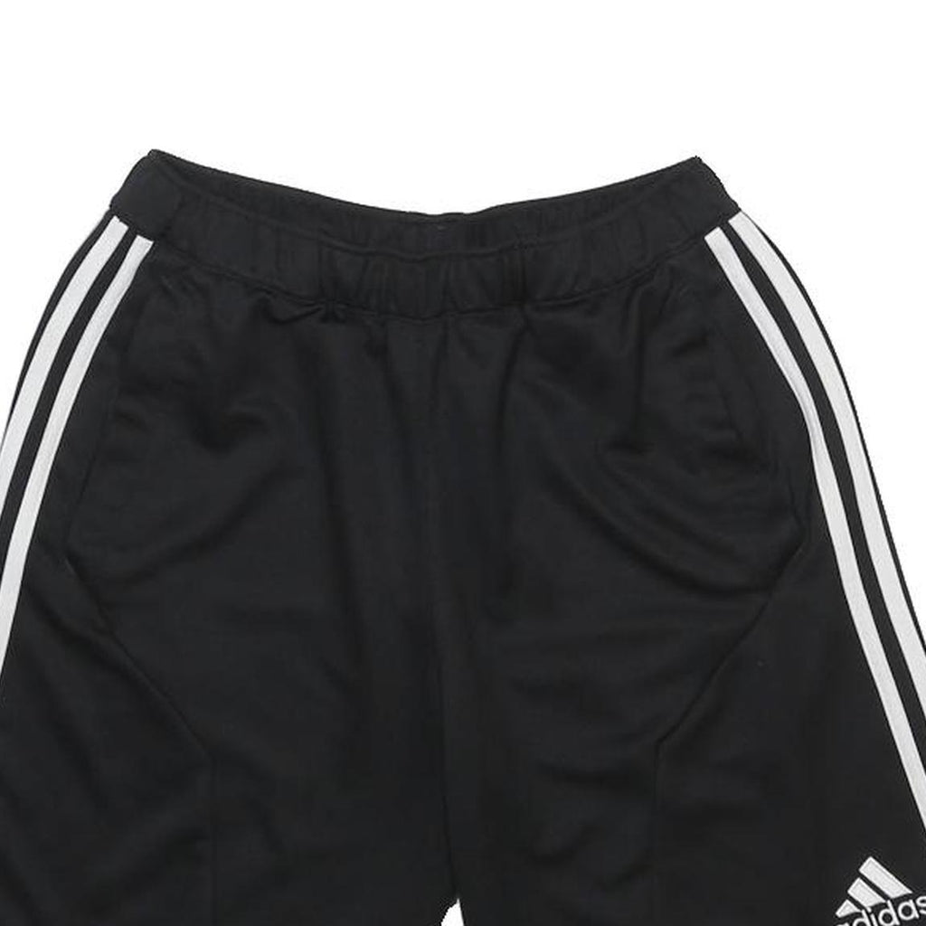 ADIDAS Mens Shorts Black & White Casual Regular M W24 Polyester Sportswear