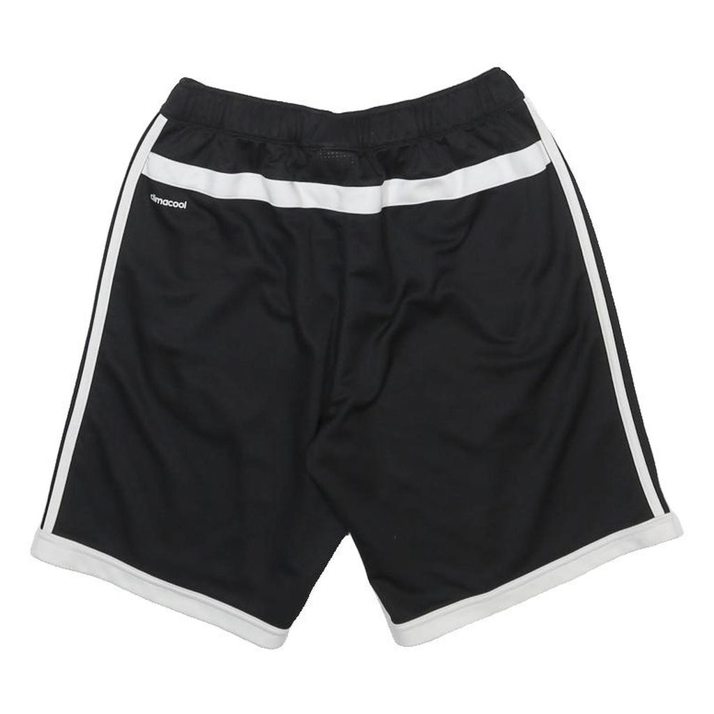 ADIDAS Mens Shorts Black & White Casual Regular M W24 Polyester Sportswear