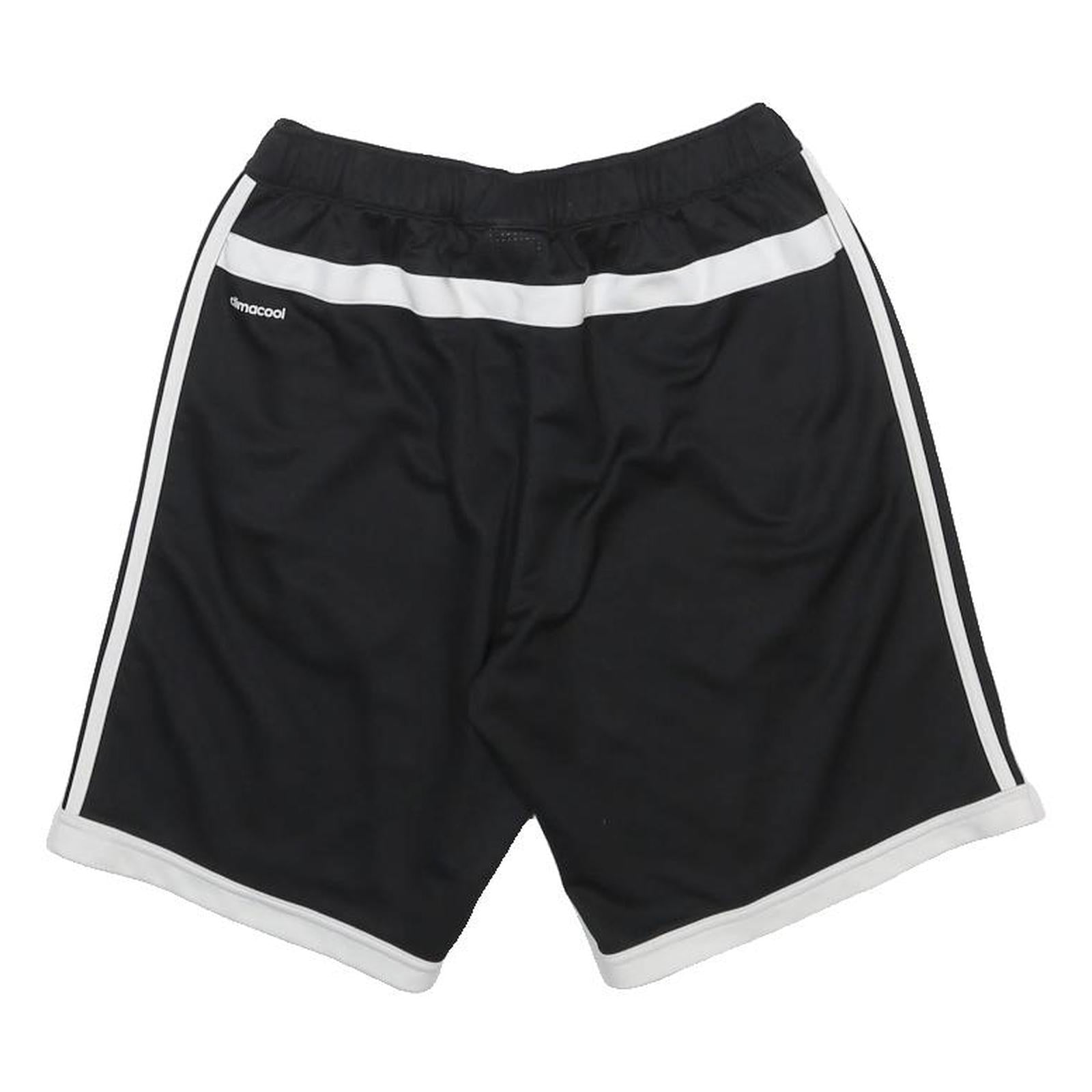ADIDAS Mens Shorts Black & White Casual Regular M W24 Polyester Sportswear