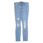 HOLLISTER Distressed Womens Jeans Blue Slim Skinny Stone Wash W28 L28