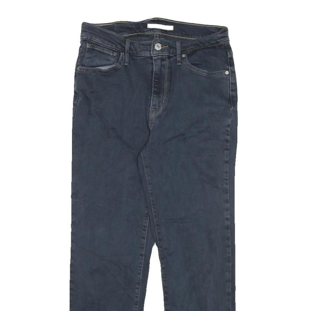 LEVI'S 724 Womens Slim Jeans Denim Dark W27 L24 Raw Hem Classic Style