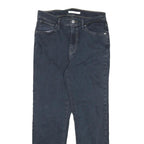 LEVI'S 724 Womens Slim Jeans Denim Dark W27 L24 Raw Hem Classic Style