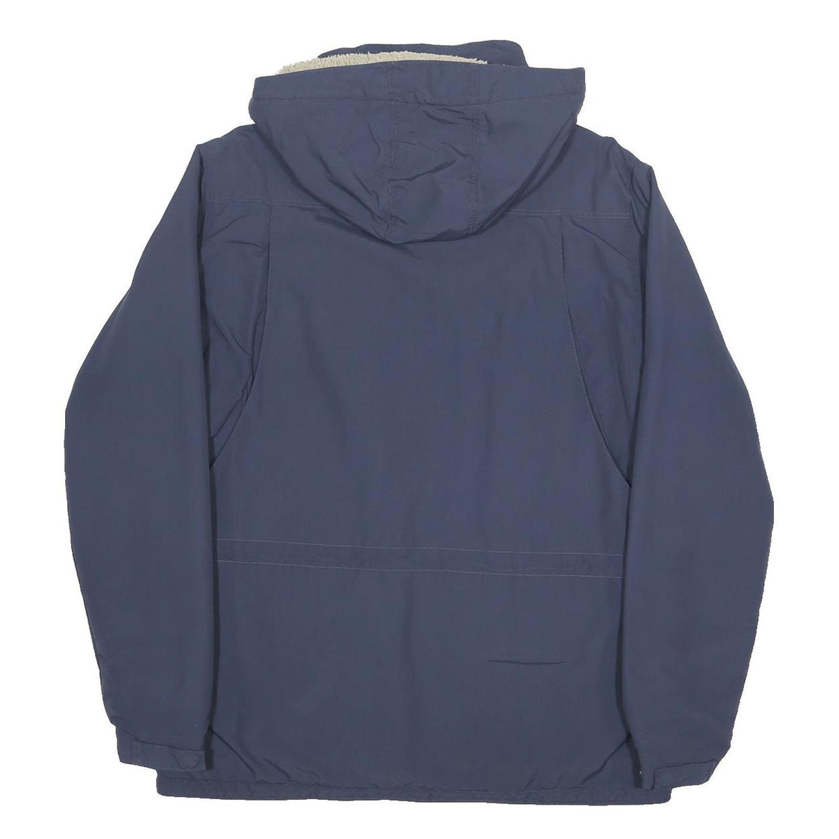 PATAGONIA Mens Blue & Navy Outdoor Jacket L Nylon Hooded Zip Plain Classic Fit