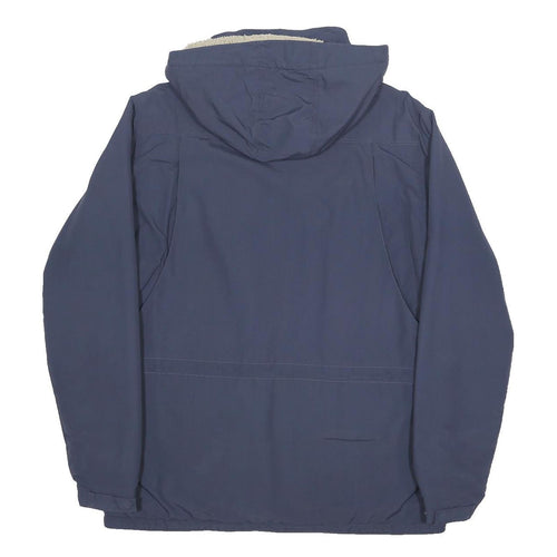 PATAGONIA Mens Blue & Navy Outdoor Jacket L Nylon Hooded Zip Plain Classic Fit