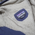 PATAGONIA Mens Blue & Navy Outdoor Jacket L Nylon Hooded Zip Plain Classic Fit