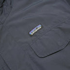 PATAGONIA Mens Blue & Navy Outdoor Jacket L Nylon Hooded Zip Plain Classic Fit