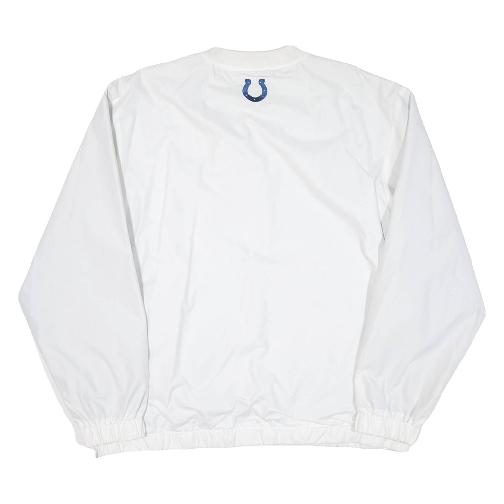 NFL Colts Mens Sweatshirt White V-Neck USA L