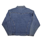 MARYK & CO Mens Blue Denim Button Jacket L Cotton Classic Casual Lightweight