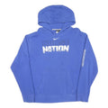 NIKE Mens Blue Norse Nation Pullover Hoodie M Sports Graphic Sweatshirt