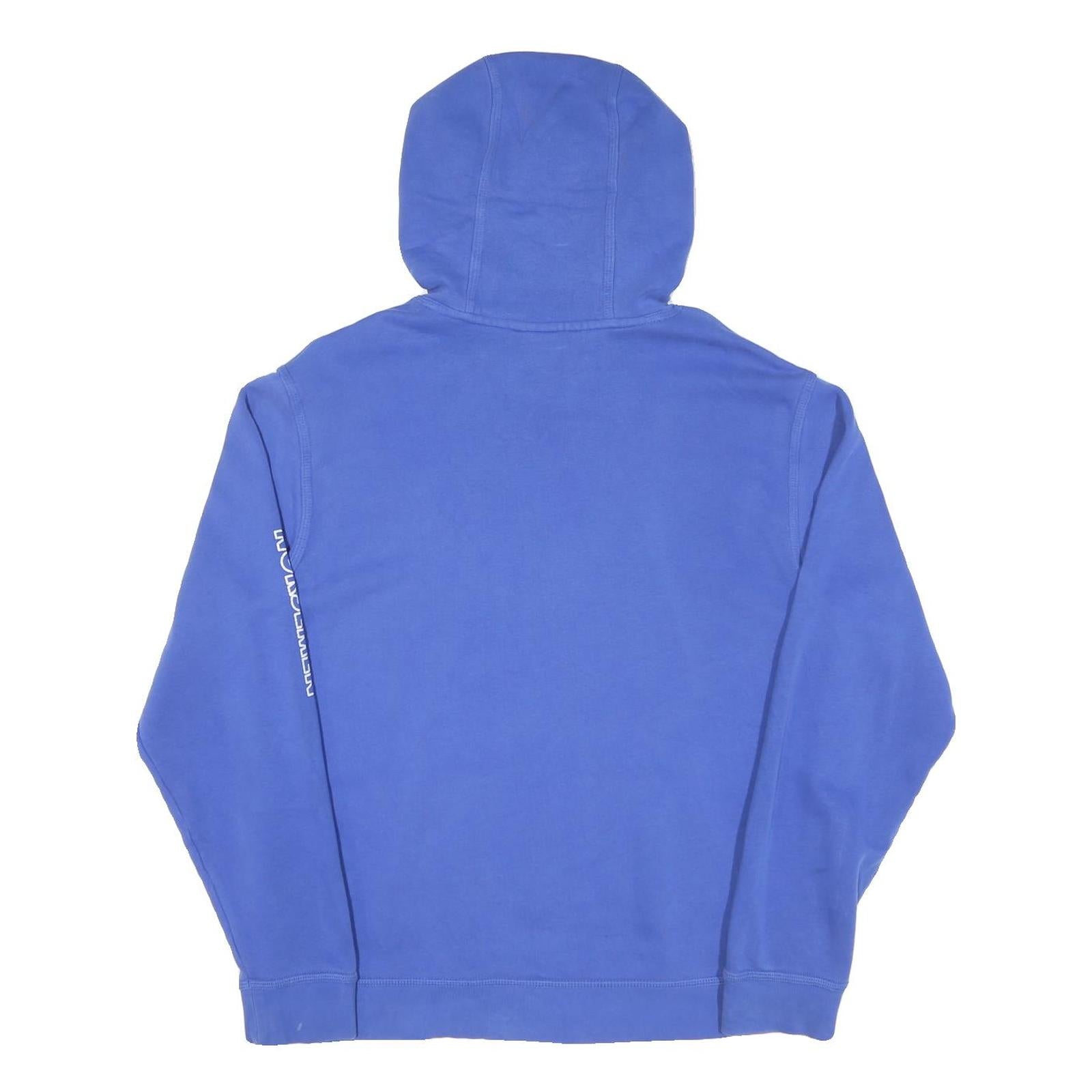 NIKE Mens Blue Norse Nation Pullover Hoodie M Sports Graphic Sweatshirt