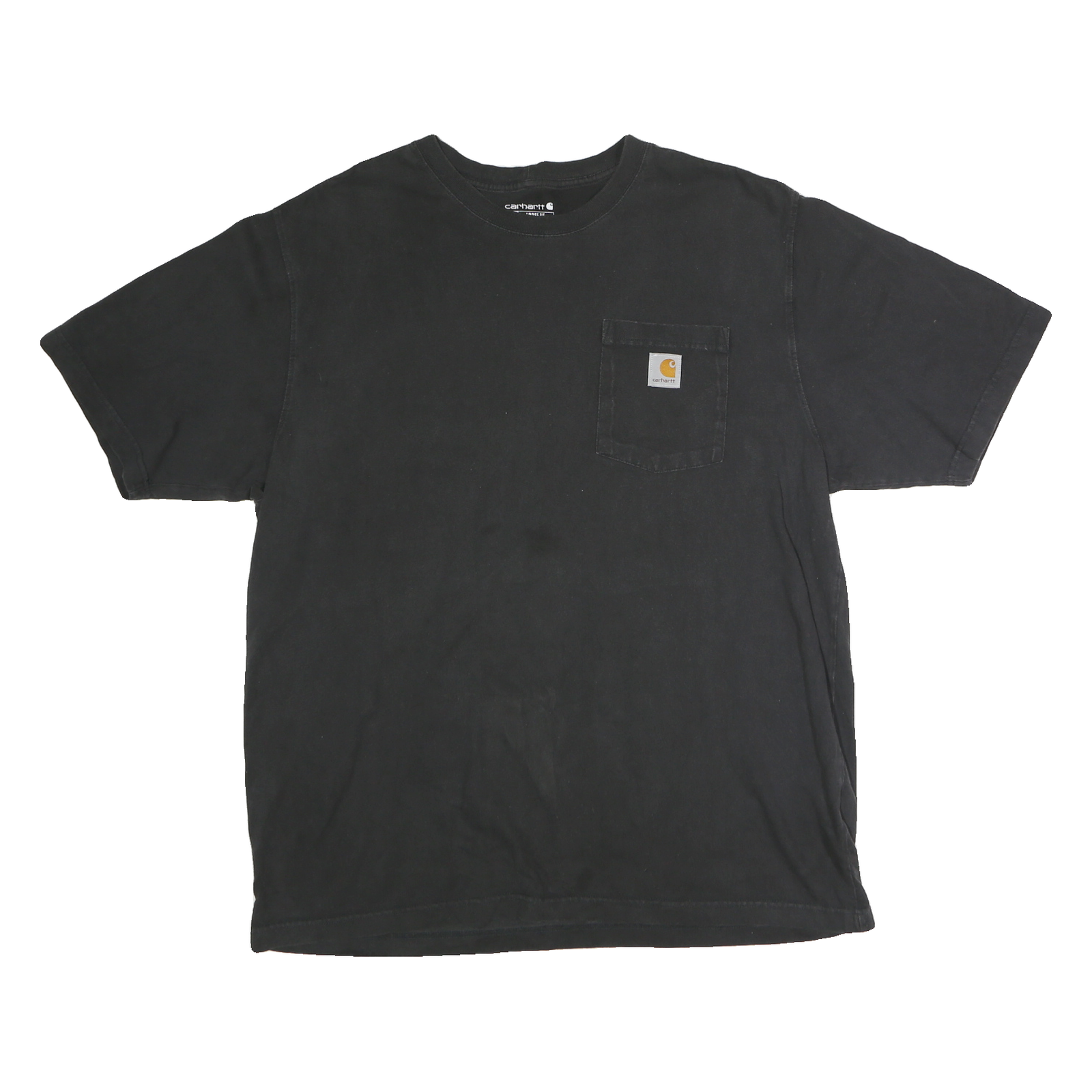 CARHARTT Mens Black Pocket T-Shirt L Short Sleeve Crew Neck Classic Workwear