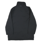 NAUTICA Mens Black Outdoor Jacket L Polyester Blend Plain Zip Pockets