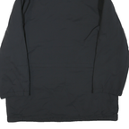 NAUTICA Mens Black Outdoor Jacket L Polyester Blend Plain Zip Pockets